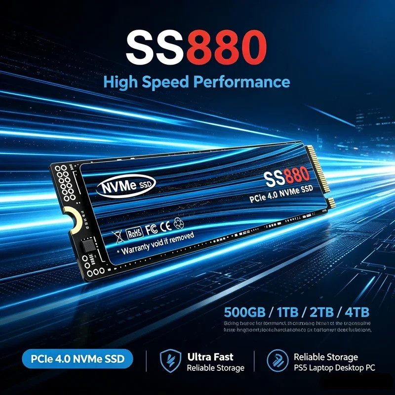 Ssd 500Gb - 고속 SS880 NVMe M.2 SSD, PCIe