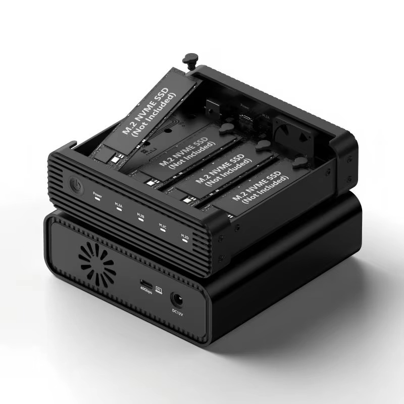 External Ssd - 알루미늄 M2 4베이 USB4 외장 NVME