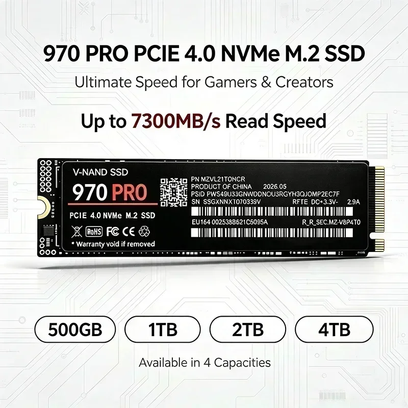 M.2 NVMe 970 PRO SSD, PCIe 4.0 - Ssd 500Gb 리뷰 및 가격